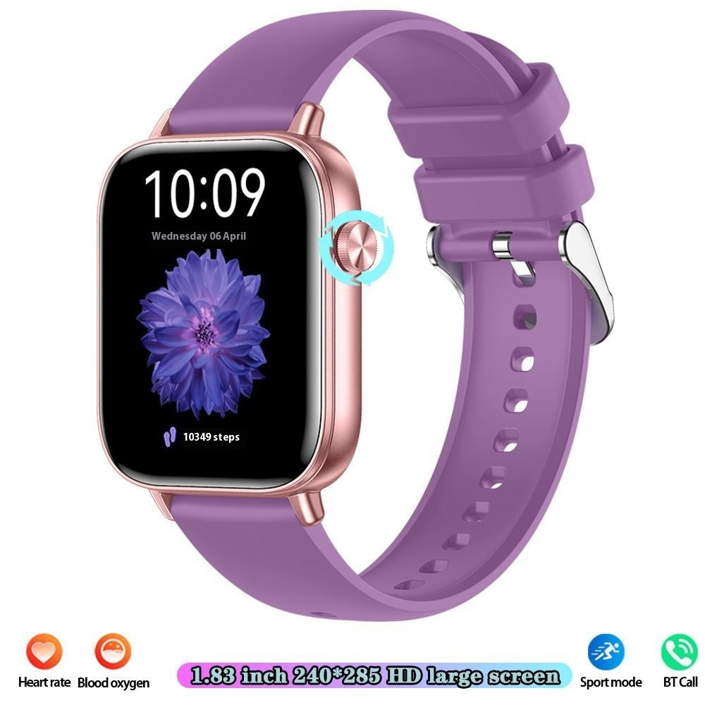 Montre intelligente, podomètre mobile, surveillance de la fréquence cardiaque, appels Bluetooth, écran tactile 169, bracelet intelligent