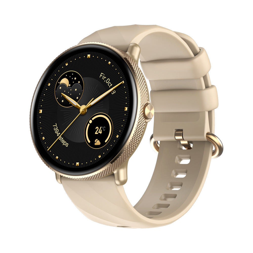 Montre connectée pour femme en acier inoxydable 316L avec affichage sportif et de la condition physique