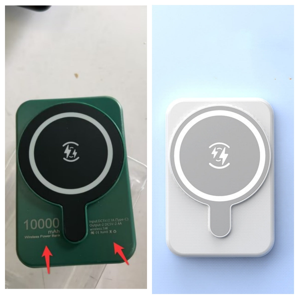 Mini magnetische kabellose Powerbank – 5000 mAh/10000 mAh, Schnellladung, MagSafe-kompatibel
