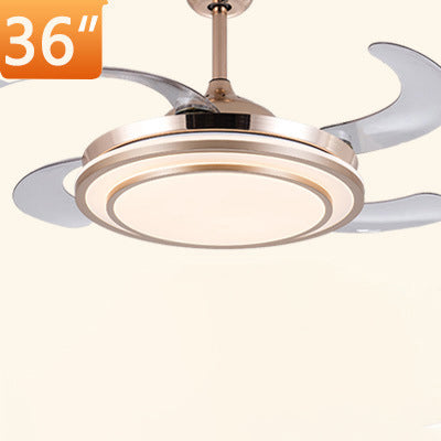 Full-Spektrum Augenschutz LED-Deckenventilator-Kronleuchter — 36–48 Zoll, unsichtbare Flügel, WLAN, Sprachsteuerung