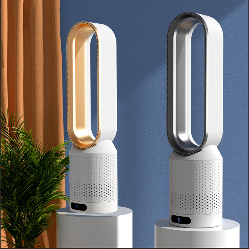 Ventilateur électrique domestique sans pales – 6 vitesses, télécommande, 40–50 dB, CC 220 V
