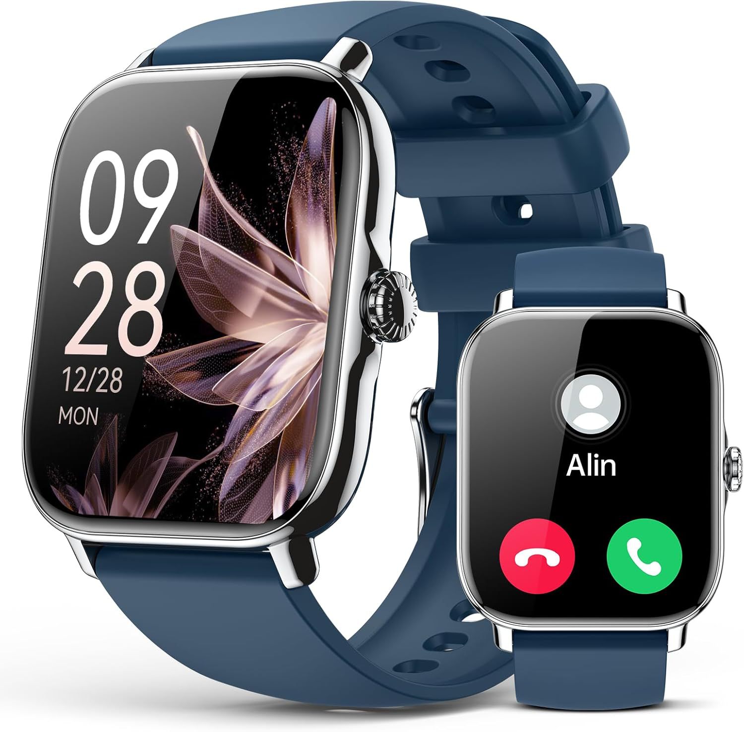 P72 Montre intelligente avec test du sommeil, fréquence cardiaque et appels Bluetooth